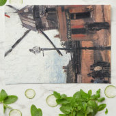 ルムーランデラガレットバイビンセントバンゴッホ キッチンタオル (折り畳み)