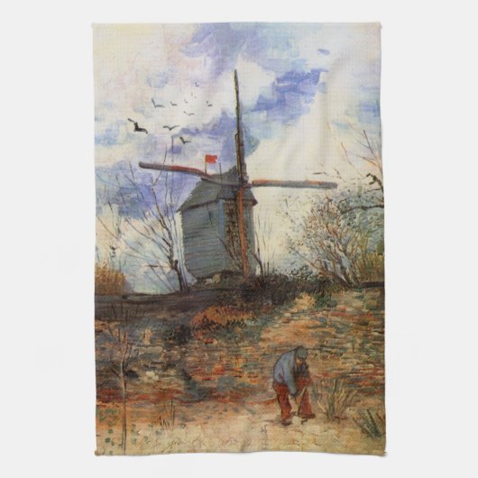 ルムーランデラガレットバイビンセントバンゴッホ キッチンタオル (縦)