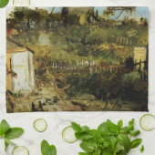 ルムーランデラガレットバイビンセントバンゴッホ キッチンタオル (折り畳み)