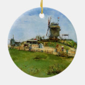 ルムーランデラガレットバイビンセントバンゴッホ セラミックオーナメント (裏面)