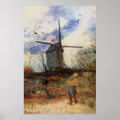 ルムーランデラガレットバイビンセントバンゴッホ ポスター (正面)