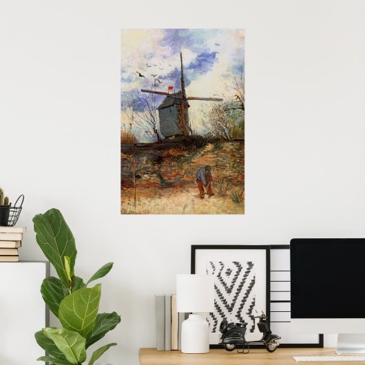 ルムーランデラガレットバイビンセントバンゴッホ ポスター (ホームオフィス)