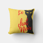 ルモダンカラフルチャットノワール クッション (正面)