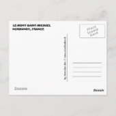 ルモントサンミケルフランス ポストカード (裏面)