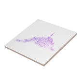 ルモントサンミシェルフランスアーキテクチャースケッチ タイル (側面)