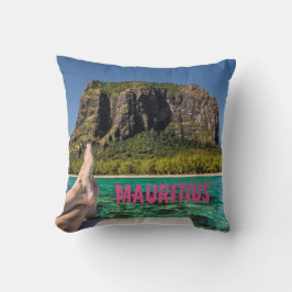 ルモーヌブラバントモーリシャスビュー海のボートから クッション