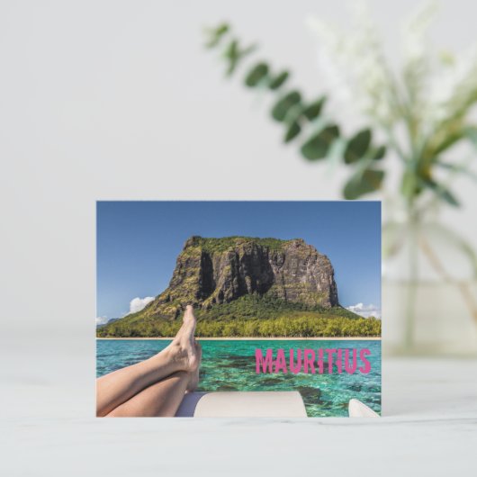 ルモーヌブラバントモーリシャスビュー海のボートから シーズンポストカード (スタンド正面)