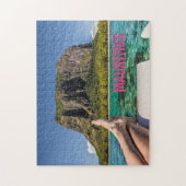 ルモーヌブラバントモーリシャスビュー海のボートから ジグソーパズル (縦)