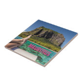 ルモーヌブラバントモーリシャスビュー海のボートから タイル (側面)