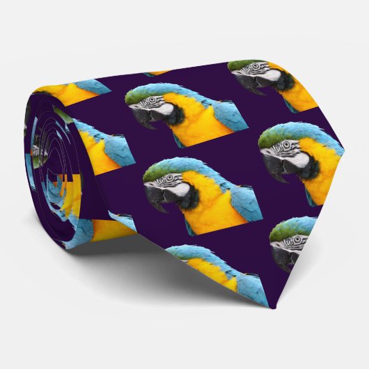 ルリコンゴウインコのアパレル ネクタイ (ロール)