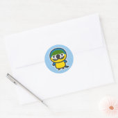 ルリコンゴウインコ ラウンドシール (封筒)