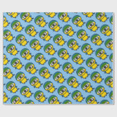 ルリコンゴウインコ ラッピングペーパー (フラット)
