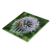 ルリジサの花とミツバチ タイル (側面)