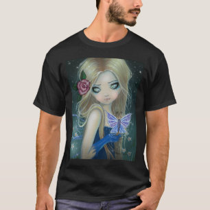 ルリタテハチョウの妖精ファンタジーTシャツ Tシャツ