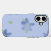 ルリハコベの花柄のスマホケース Case-Mate iPhoneケース (裏面 (横))
