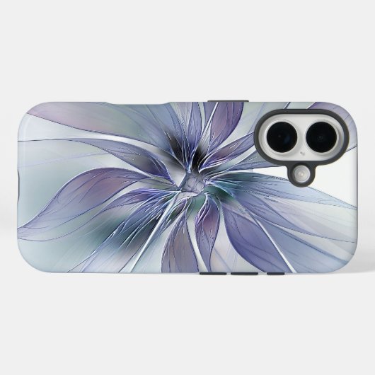 ルリハコベの青い繊細な花のスマホケース Case-Mate iPhoneケース (裏面 (横))