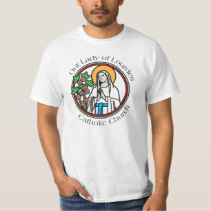 ルルドのカトリック教会のTシャツの私達の女性 Tシャツ
