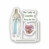 ルルドのレディカスタムーのビニールのシール シール (正面)