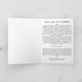 ルルドの我々の女性 カード (内部)