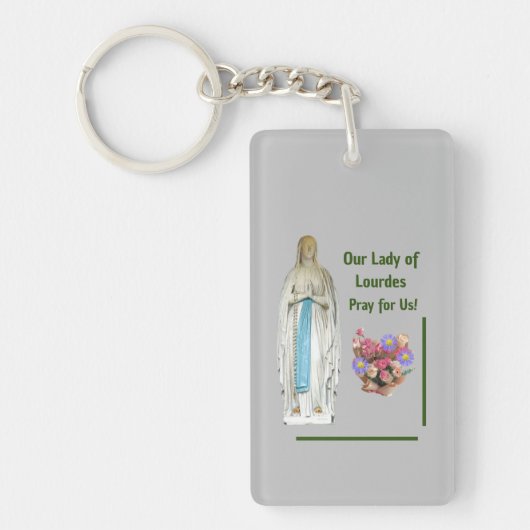 ルルドの我々の女性 キーホルダー (正面)