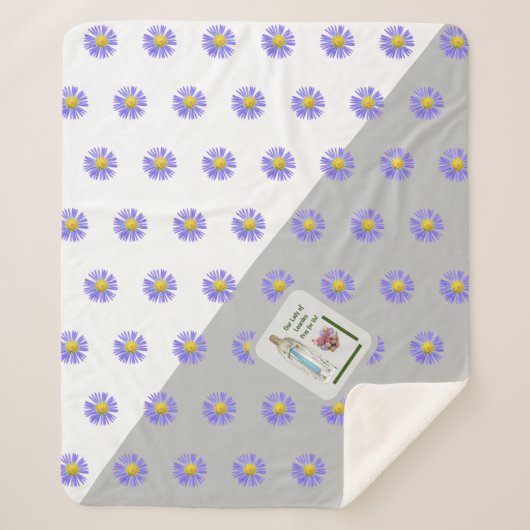 ルルドの我々の女性 シェルパブランケット (正面)