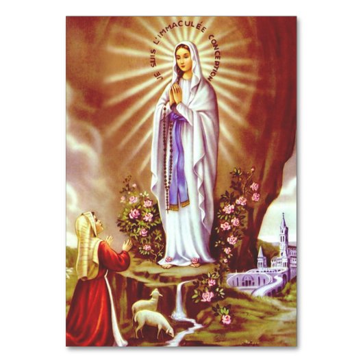 ルルドの我々の女性 テーブルナンバー (正面)