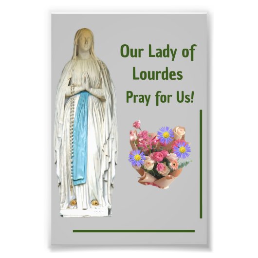 ルルドの我々の女性 フォトプリント            (正面)