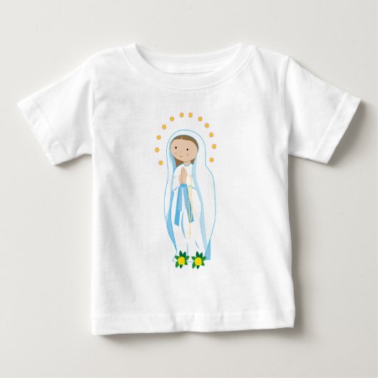 ルルドの我々の女性 ベビーTシャツ (正面)