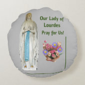 ルルドの我々の女性 ラウンドクッション (裏面)