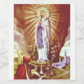 ルルドの我々の女性 ワインラベル (シングルラベル)