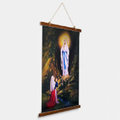 ルルドの我々の女性 吊り下げ型タペストリー (傾斜あり)