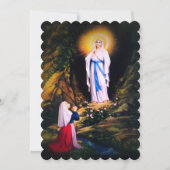 ルルドの聖母と祈り 招待状 (正面)