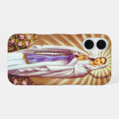 ルルドの聖母の奇跡の芸術 iPhone 16ケース (裏面横)