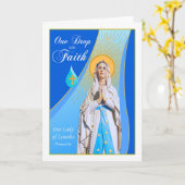 ルルドの聖母祭 一滴の信仰 カード (黄色い花)