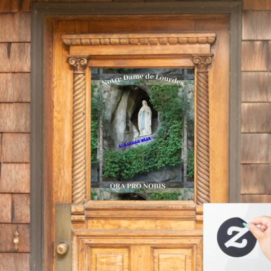 ルルドの聖母 ウィンドウサイン (ホームデコレーション)