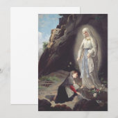 ルルドの聖母 招待状 (正面/裏面)