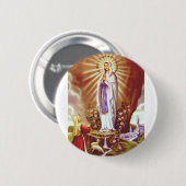 ルルドの聖母 缶バッジ (正面&裏面)