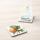 ルルドゥートによるビンテージ食品果物ザクロ コースター (右側)