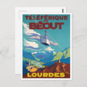 ルルドフランヴィンテージ旅行 ポストカード (正面/裏面)