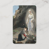 ルルド祈りの言葉の女性はヒーリングカード 名刺 (正面)