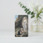 ルルド祈りの言葉の女性はヒーリングカード 名刺 (スタンド正面)