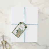 ルルド・カトリックの宗教的フローラ ギフトタグ (より糸付き)