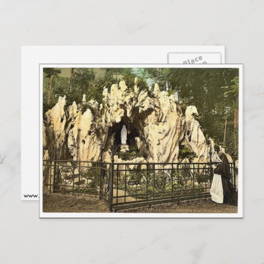 ルルド・グロット、ラク・エンゲンボールの修道院の近く ポストカード (正面/裏面)