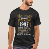 ルルレジェンデソヌエヌアジェンナイオ1997 25番目の誕生日 Tシャツ (正面)