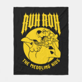 ルロスクービードゥーザメドリングキッズアイコン フリースブランケット (正面)