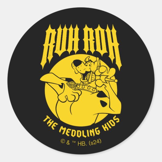 ルロスクービードゥーザメドリングキッズアイコン ラウンドシール (正面)