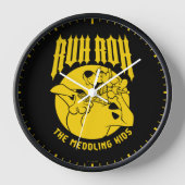 ルロスクービードゥーザメドリングキッズアイコン 壁時計 (正面)