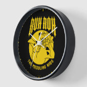 ルロスクービードゥーザメドリングキッズアイコン 壁時計 (傾斜)