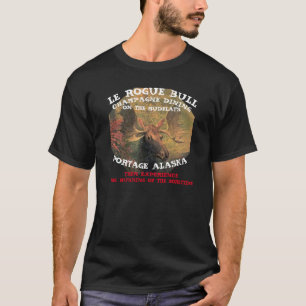 ルローグブルシャンパンダイニングオンザムドラッツ Tシャツ