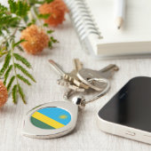 ルワンダの国旗 キーホルダー (側面)